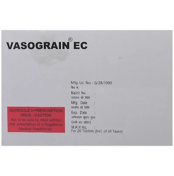 vasograin ec tablet 20's